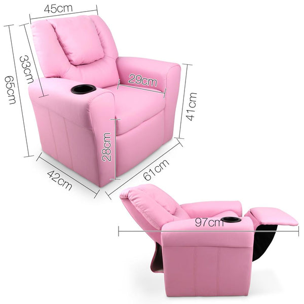 Lazy Boy Reclining Arm Chair Pink Swing and Play