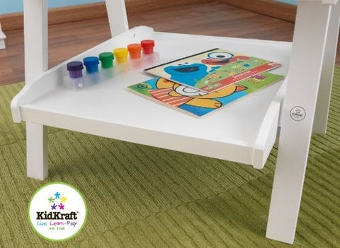 KidKraft Deluxe Wooden Easel - White – Swing and Play